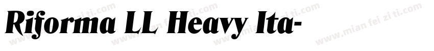 Riforma LL Heavy Ita字体转换